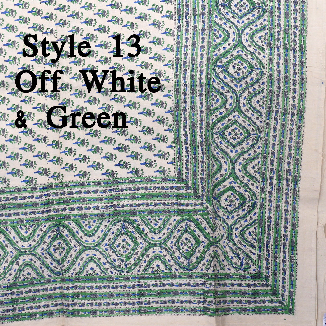 Printed Cotton Bed Cover - Twin Size