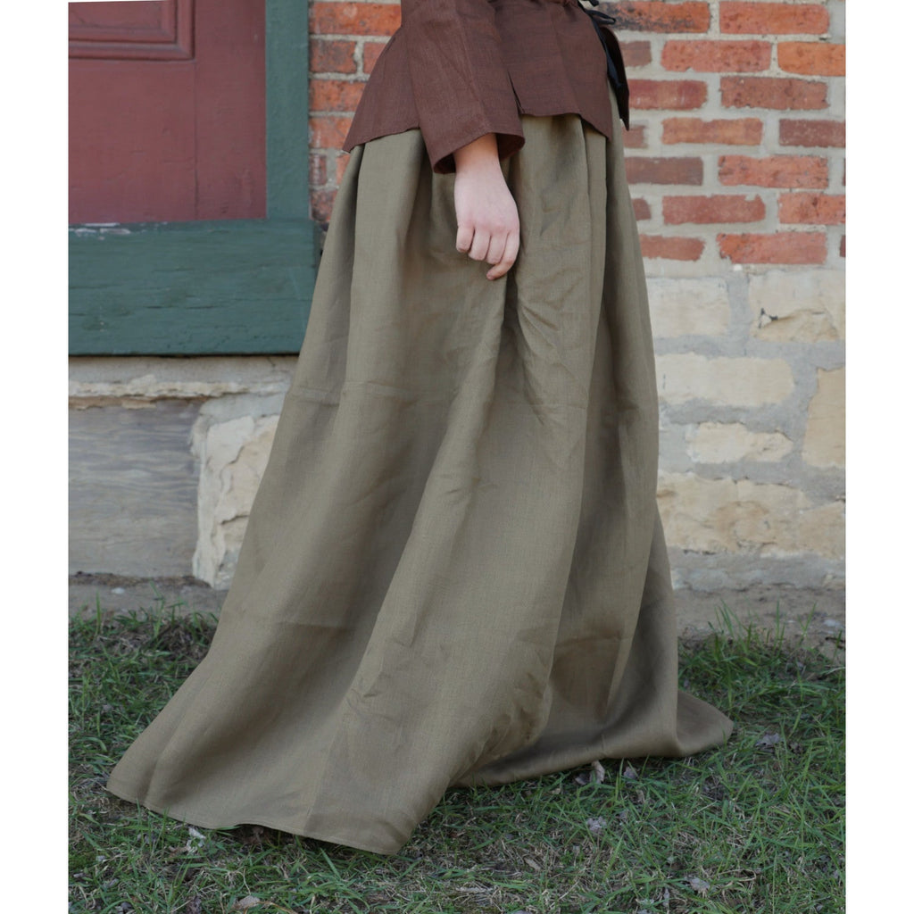 Linen Skirt in Earth Tones